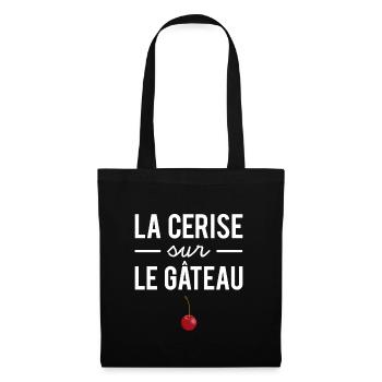 La cerise sur le gâteau - Sac en tissu - noir - Devant