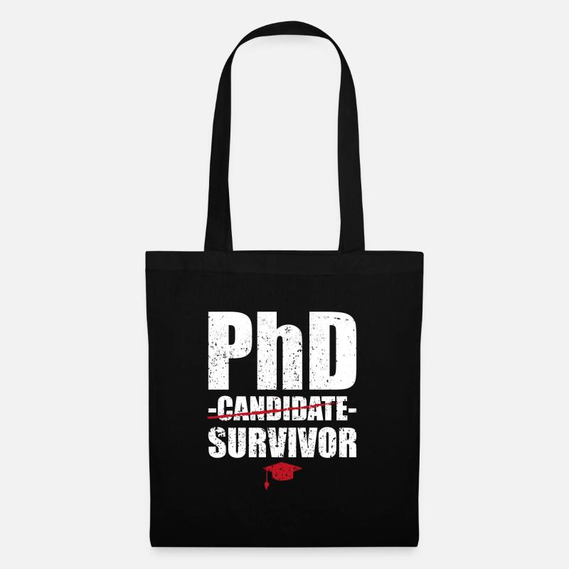 Phd Survivor Degree Uni Geschnenk - Sac en tissu - noir