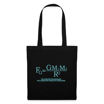 Cadeau d'étudiant physicien formule physique - Sac en tissu - noir - Devant