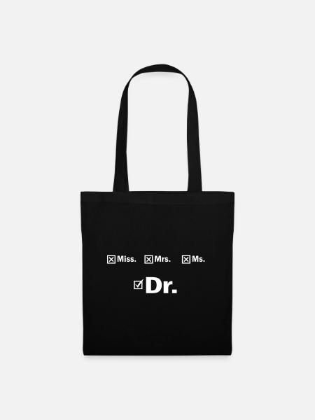 Docteur Phd Student University Gift - Sac en tissu - noir