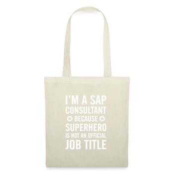 I'm a sap consultant Buchhalter Beruf Geschenk - Stoffbeutel - Natur - Vorne