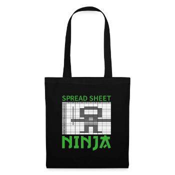 Spread sheet ninja accountant profession gift - Tote Bag - black - Front