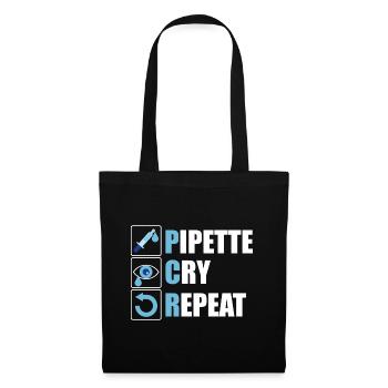 Biologie Chemie Labor Spruch Geschenk - Stoffbeutel - Schwarz - Vorne