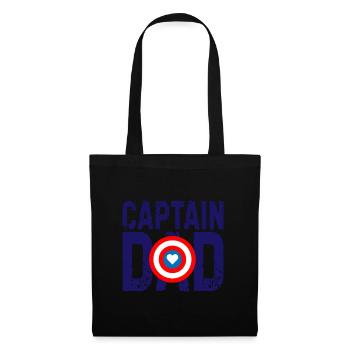 Captain dad gift Father's Day - Tote Bag - black - Front