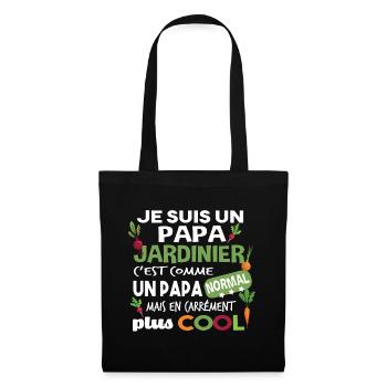 Papa Jardinier Jardinage Retraité Potager Retraite - Sac en tissu - noir - Devant