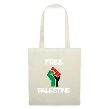 free palestine palestine poing fist - Sac en tissu - nature - Devant