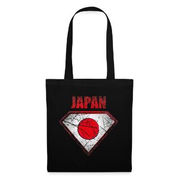 Japan Superhero Flag Vintage Japanese Symbol - Tote Bag - black - Front
