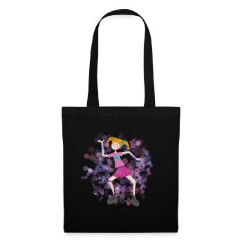 Dance2Trance - Happy Acid Girl - Tote Bag - black - Front