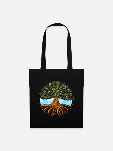 Arbre de Vie - Sac en tissu - noir