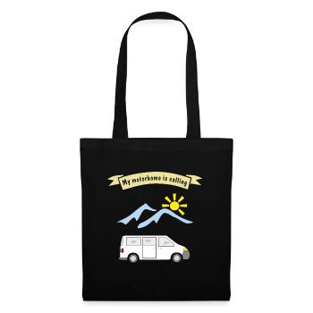 motorhome is calling - Stoffbeutel - Schwarz - Vorne