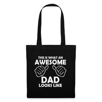 This i what an awesome dad looks like - Tote Bag - black - Front
