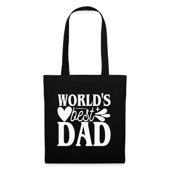 Der beste Vater der Welt - der beste Vater der Welt - - Stoffbeutel - Schwarz - Vorne