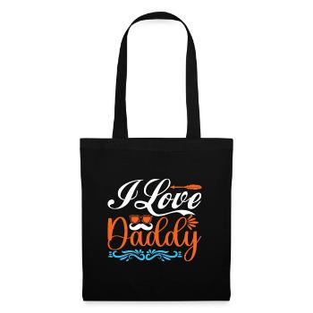 "I love daddy" - Tote Bag - black - Front