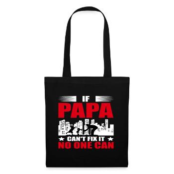 Men If Papa Can't Fix Papa Gift - Tote Bag - black - Front
