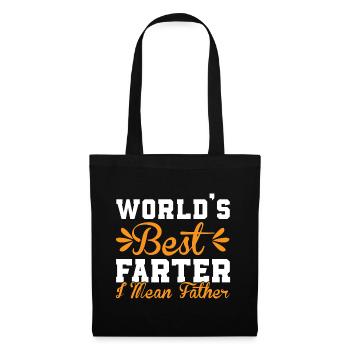 Weltweit bester Farter Mid-Range Dad- Funny Dads - Stoffbeutel - Schwarz - Vorne