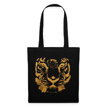 Tigers Optik - Stoffbeutel - Schwarz - Vorne