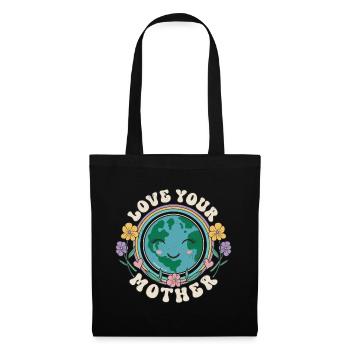 Earth Day 2024 "Love Your Mother" Statement - Stoffbeutel - Schwarz - Vorne