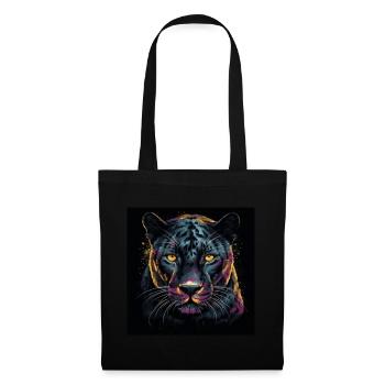 LA PANTHÈRE NOIRE - Sac en tissu - noir - Devant