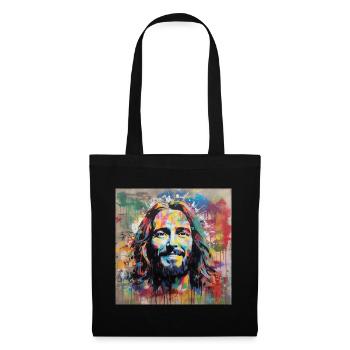 PORTRAIT JESUS CHRIST STREET ART - Sac en tissu - noir - Devant