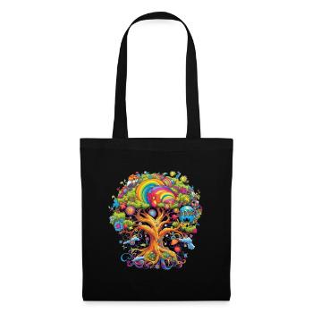 ARBRE DE VIE ZEN - Sac en tissu - noir - Devant