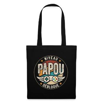 Niveau Papou Débloqué Annonce Grossesse Cadeau - Sac en tissu - noir - Devant