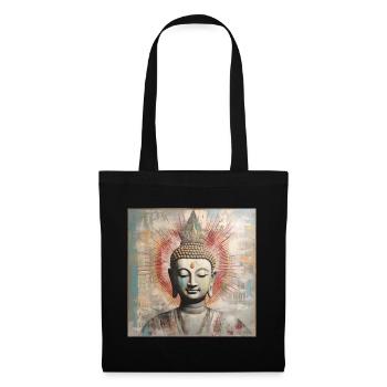 BOUDDHA MÉDITATION ZEN - Sac en tissu - noir - Devant