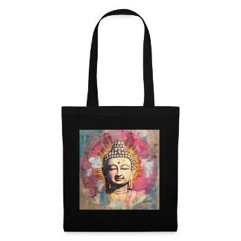 BOUDDHA MÉDITATION ZEN - Sac en tissu - noir - Devant