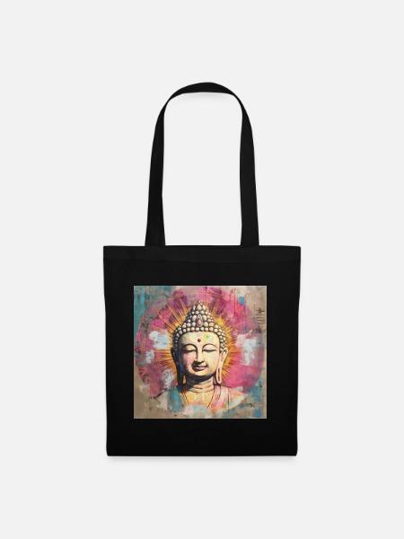BUDDHA-ZEN-MEDITATION - Stoffbeutel - Schwarz