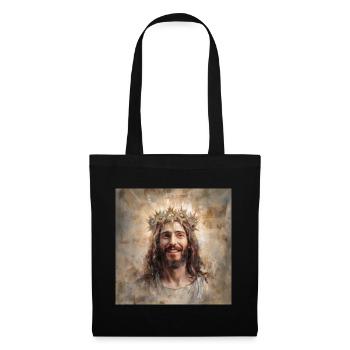 JESUS CHRIST PORTRAIT STREET ART - Sac en tissu - noir - Devant