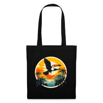 Toucan at sunset - Tote Bag - black - Front
