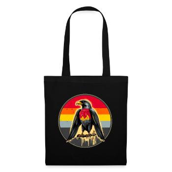 Eagle with germany colors - Tote Bag - black - Front