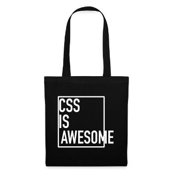 CSS is Awesome! (Even When It Overflows) - Stoffbeutel - Schwarz - Vorne