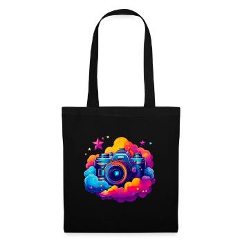 Caméra flottante sur les nuages - Sac en tissu - noir - Devant