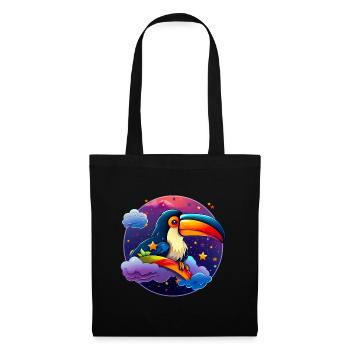 Toucan in the sea of stars - Tote Bag - black - Front