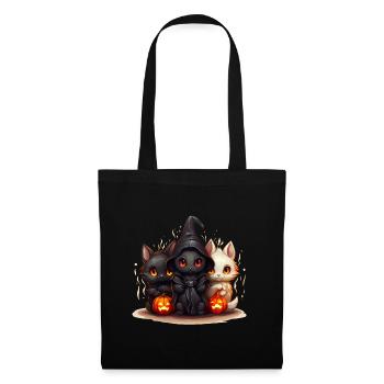 Halloween Cat Trio with Verkelidung - Tote Bag - black - Front