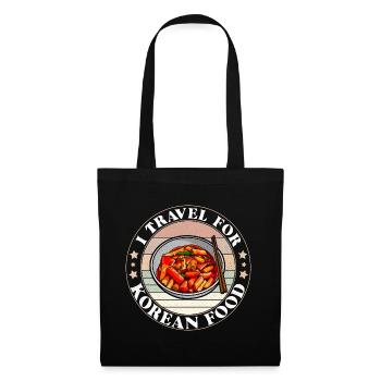 bibimbap ramen rice bowl korean cuisine kimchi - Tote Bag - black - Front