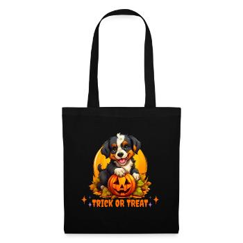 Trick or treat Bernese Mountain Dog Puppy - Sac en tissu - noir - Devant