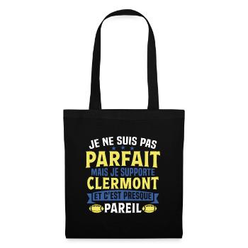 Rugby clermot cadeau de rugby de clermont - Sac en tissu - noir - Devant
