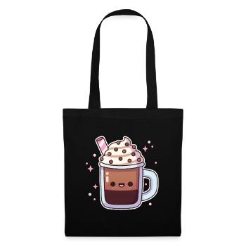 Cute Iced Coffee With Whipped Cream - Tote Bag - black - Front