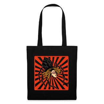 Jorogumo Yokai Fabelwesen Spinne Frau Asien - Stoffbeutel - Schwarz - Vorne