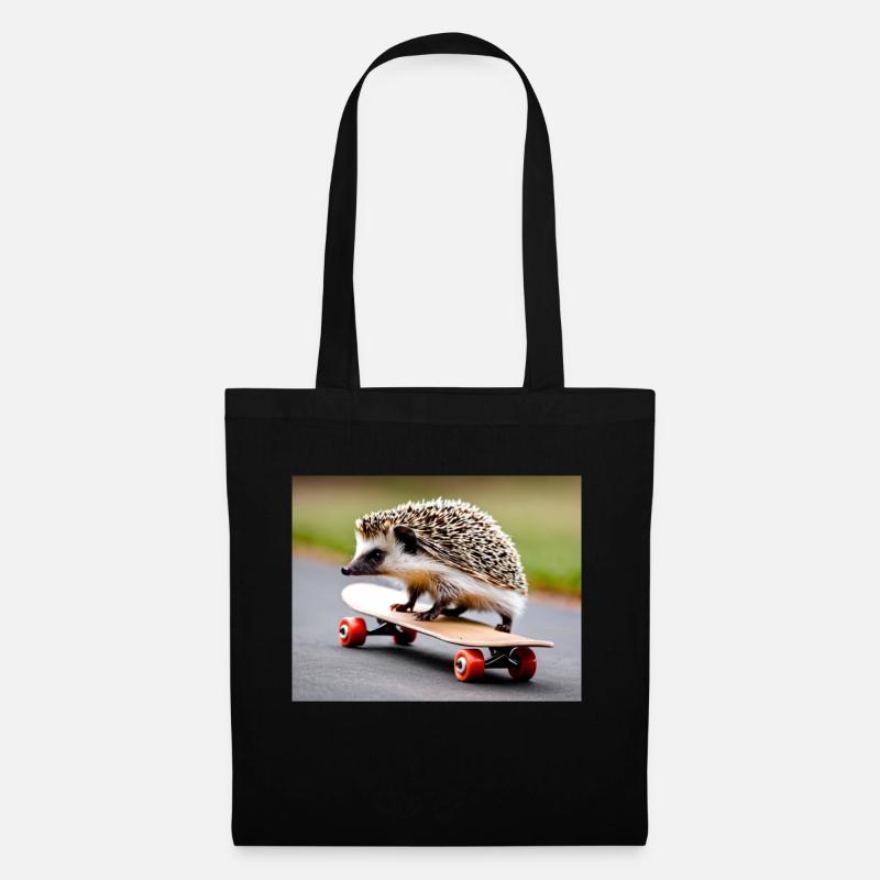 Hedgehog - Tote Bag - black
