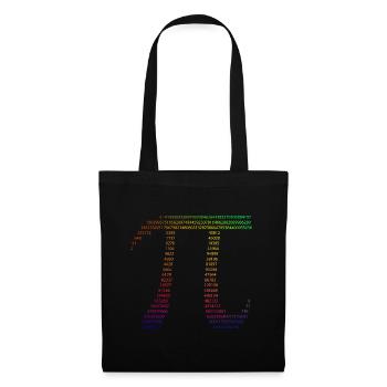 Pi Arc-en-ciel - Sac en tissu - noir - Devant