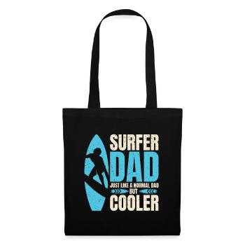 surfer Dad Like A Regular Dad But Cooler - Sac en tissu - noir - Devant