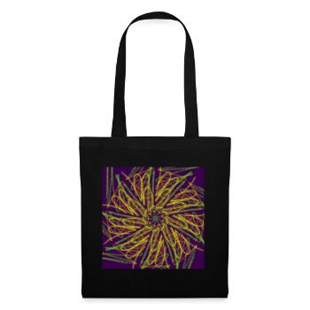 Conception abstraite géométrique colorée d’étoiles - Sac en tissu - noir - Devant