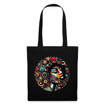 Inspiration Afro-Style, Fusion Ethno-Vibrante - Sac en tissu - noir - Devant
