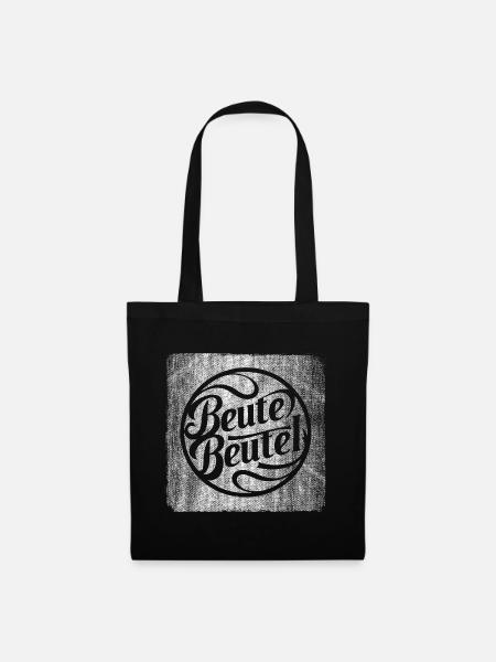 Beutebeutel Beute Jäger Shopping Tasche - Stoffbeutel - Schwarz