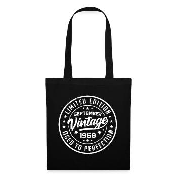 September 1968 Birthday Gift September 1968 - Tote Bag - black - Front