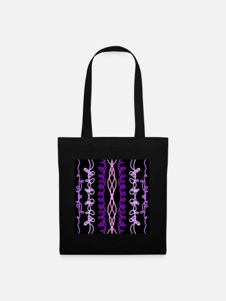 purple and pink decorations - Tote Bag - black