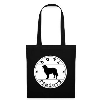 Chien Hovawart hovifié disant chien infecté - Sac en tissu - noir - Devant