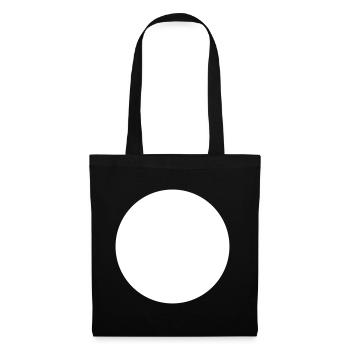 cercle - Sac en tissu - noir - Devant